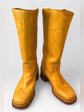 Frye Campus Banana Leather Tall Boots